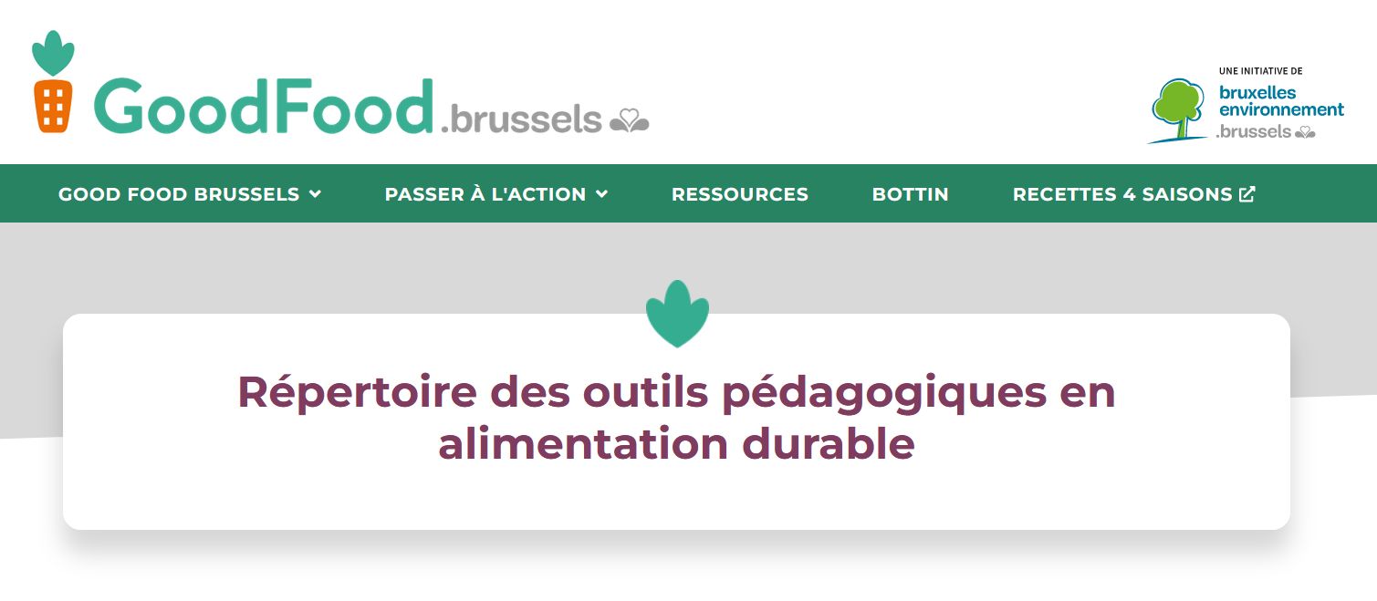 Répertoire pédagogique alimentaton durable