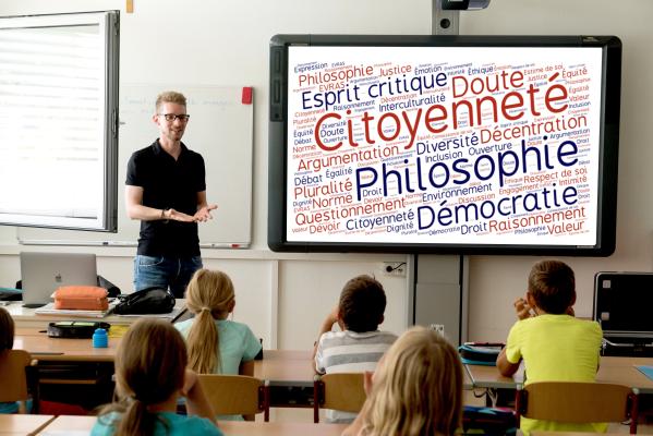 Professeur en classe