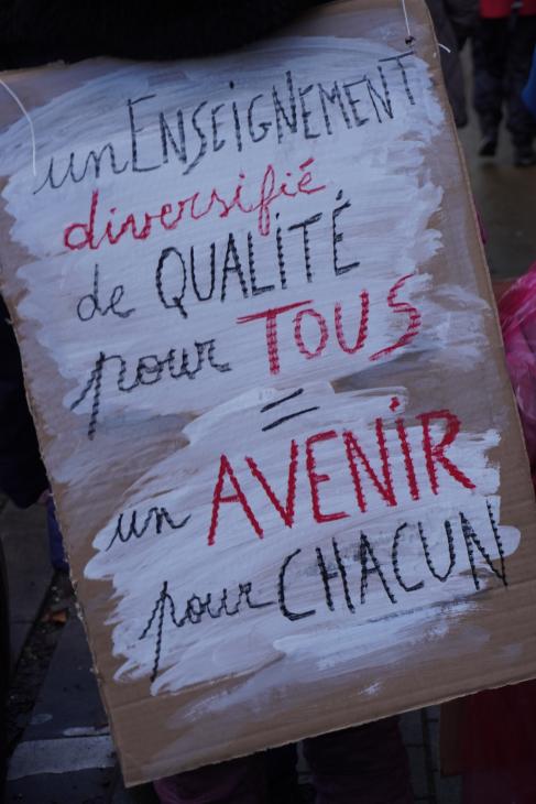 Photo de la manifestation des enseignants du 27 janvier 2025